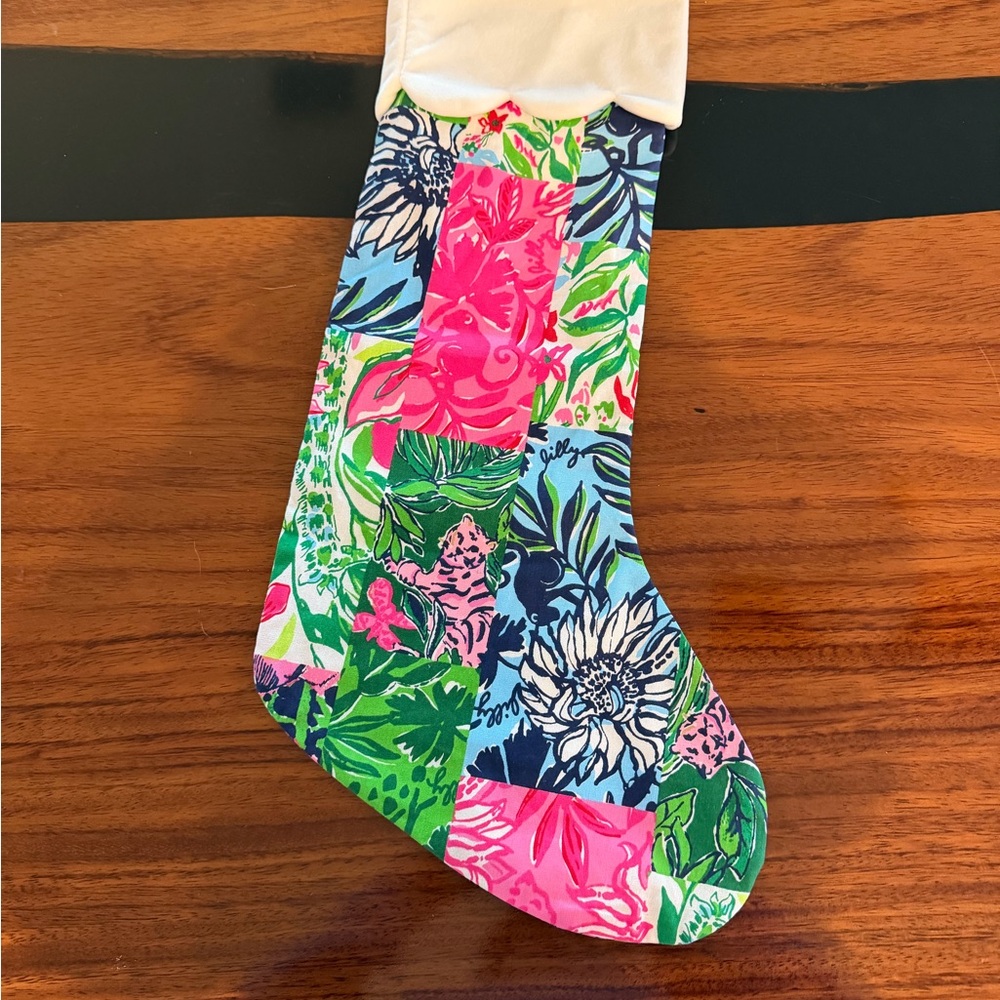 Lilly Pulitzer Colorful Floral Stocking